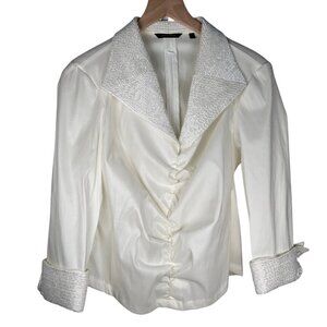 Samuel Dong Size Medium Cocktail Jacket Embellished Formal Wedding Party